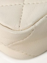 Chanel Matelassé Mini Chain Blanc view 6