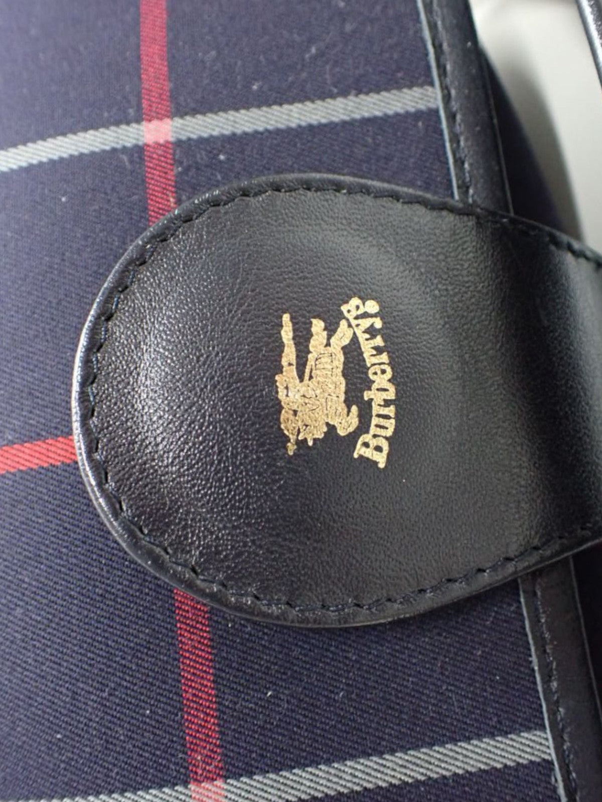 Burberry Vintage Crossbody Navy Check - Detail 3 — view 3