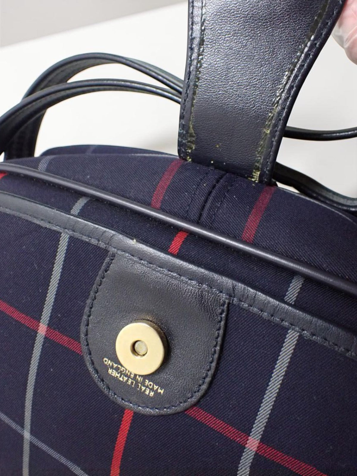 Burberry Vintage Crossbody Navy Check - Detail 7 — view 7