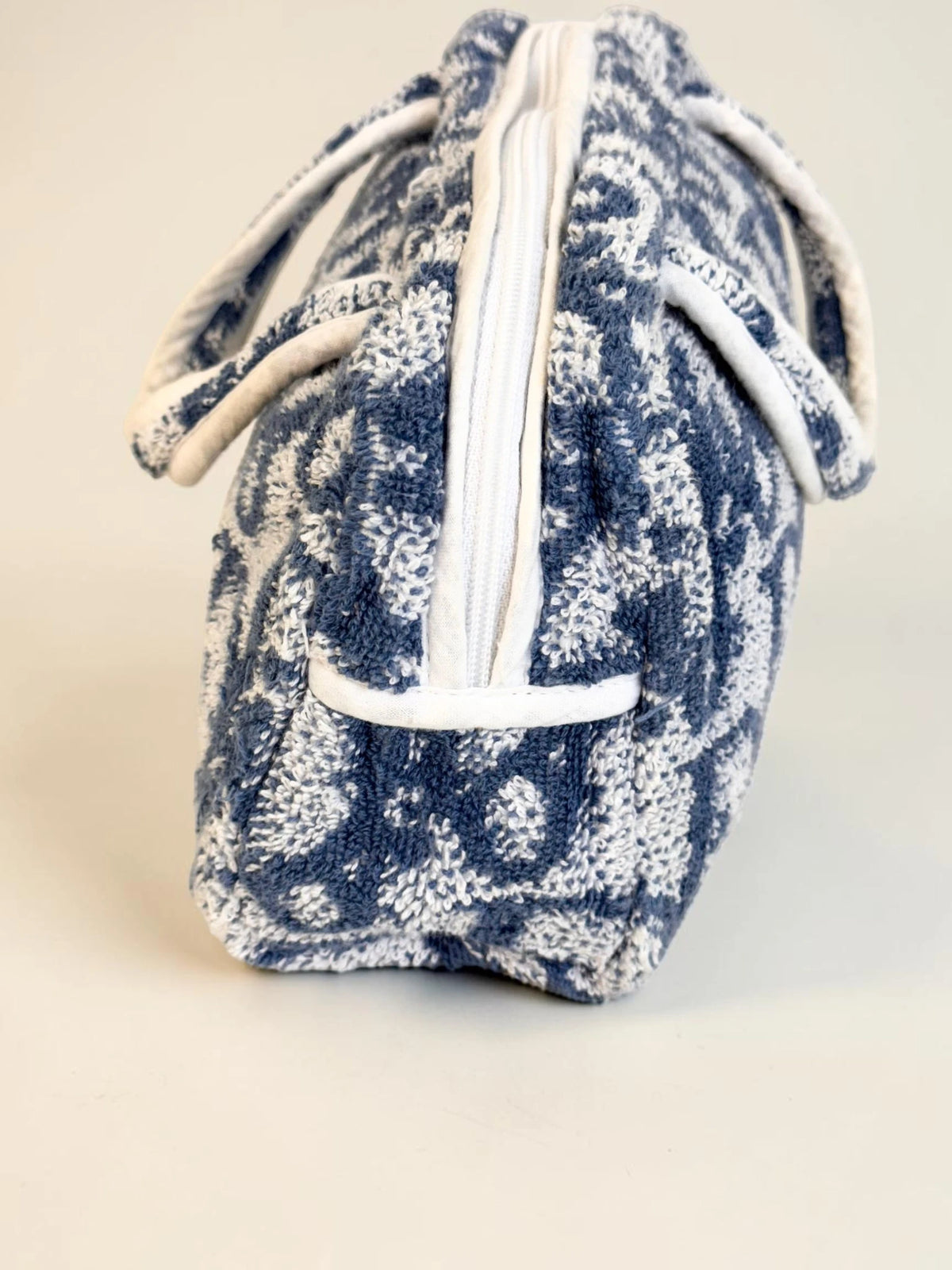 Dior Trotter Pile Boston Bag Blue - Detail 2 — view 3