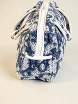 Dior Trotter Pile Boston Bag Blue - Detail 2 view 3