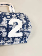 Dior Trotter Pile Boston Bag Blue - Detail 4 view 5
