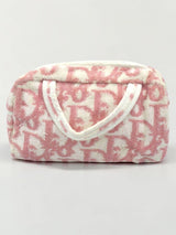 Christian Dior Trotter Pile Handbag Pink - Front View view 1