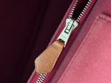Hermes Herbag Cabas Rouge - Interior Zipper Detail view 13