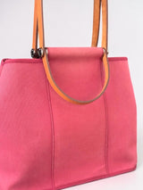 Hermes Herbag Cabas Rouge - Side Profile view 3