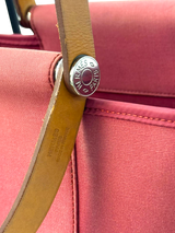 Hermes Herbag Cabas Rouge - HERMES PARIS Leather Stamp view 6