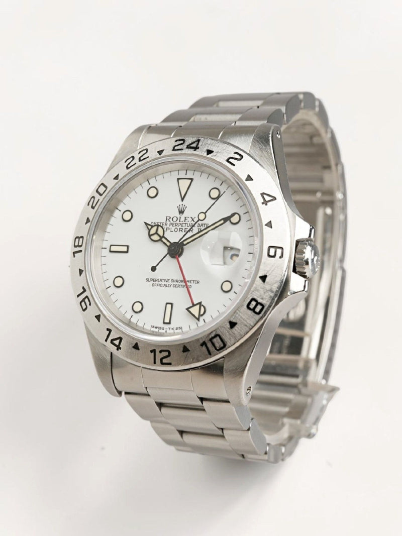 Rolex Explorer II 16570 White "Polar" Tritium - Front View