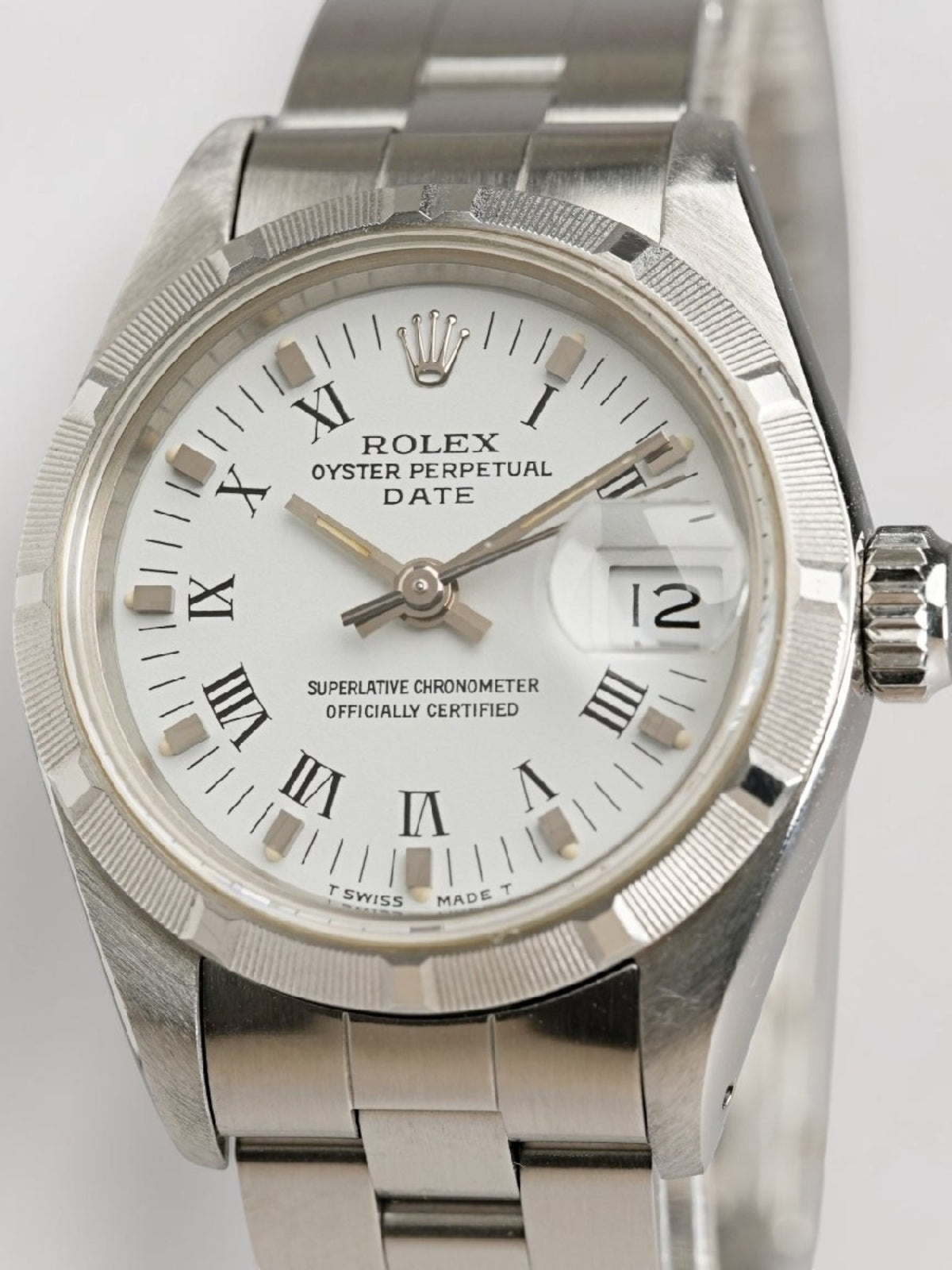 Rolex Oyster Perpetual Date 69190 Ladies Roman - Detail 2 — view 2